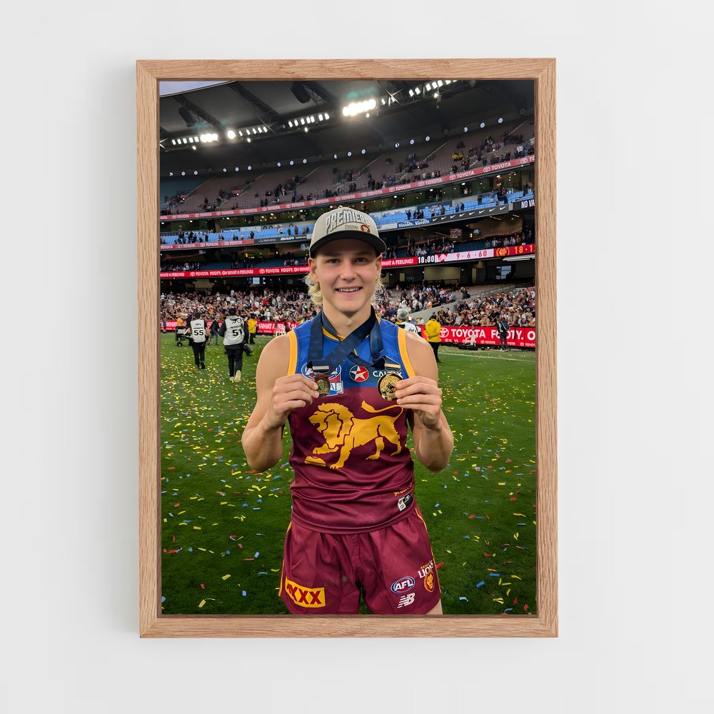 Poster Émotion au Stade – affiche Football australien (vue 4)